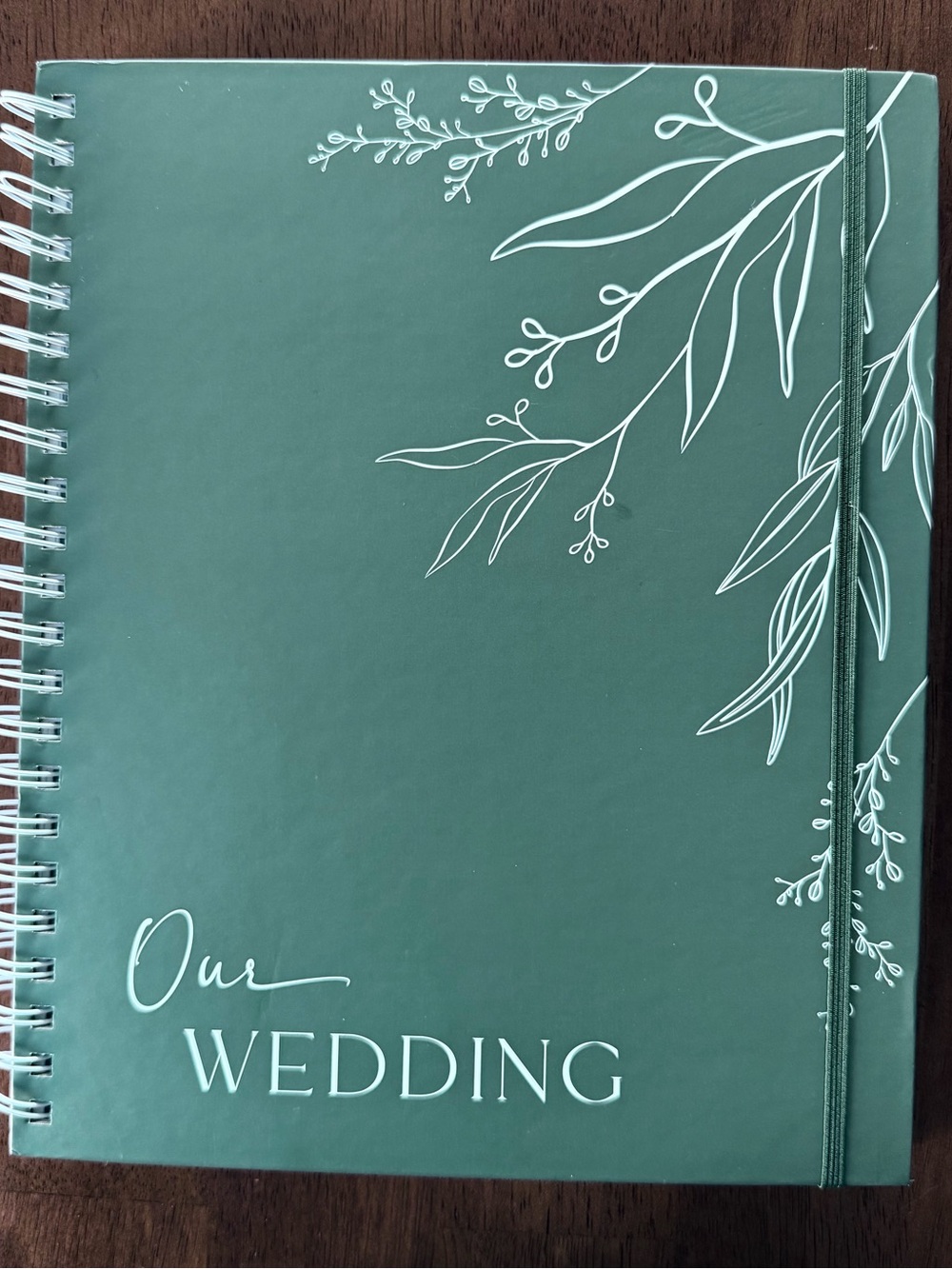 Our Wedding Spiral Notebook - Green